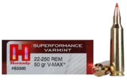 22-250 Rem. Hornady V-Max Superformance Varmint 50gr