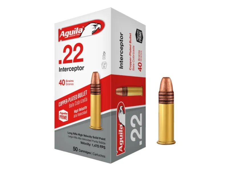 22 LR Aguila Interceptor 40gr/2,59g CP Solid Point