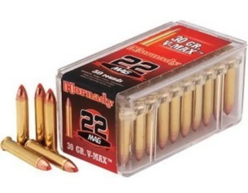 22 WMR Hornady V-max 30 grain