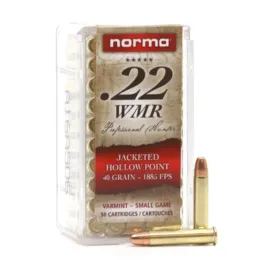 22 WMR Norma JHP 40 grain