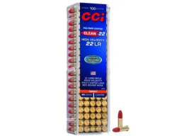 22LR CCI Clean-22 40gr/2,59g High Velocity Poly-Coated Red LRN, 100 ks (944CC)