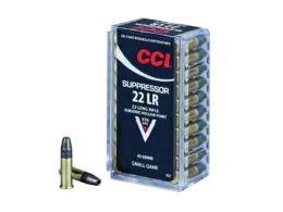 22LR CCI Suppressor 45gr/2,92g LHP, 50 ks