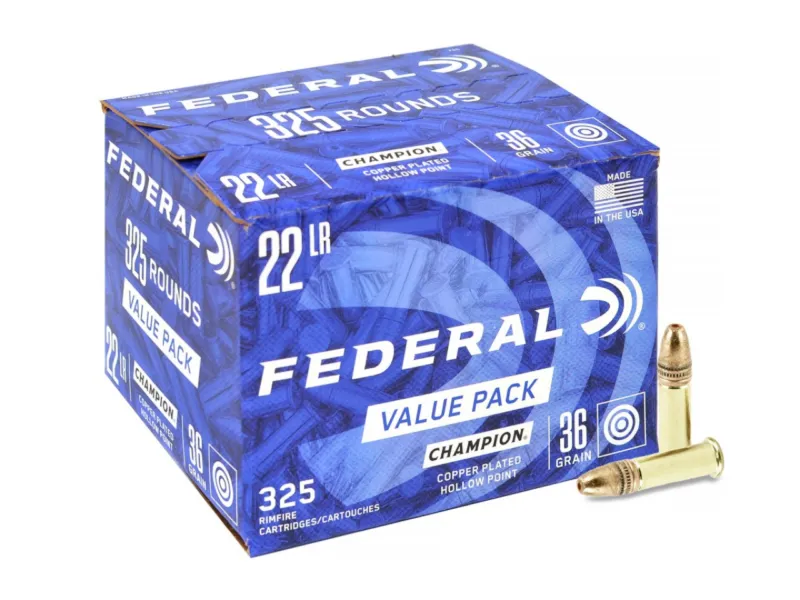 22LR Federal Champion 36gr/2,33g Copper-Plated HP, 325 ks