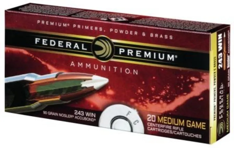 243W Federal Premium Nosler AccuBond 90gr