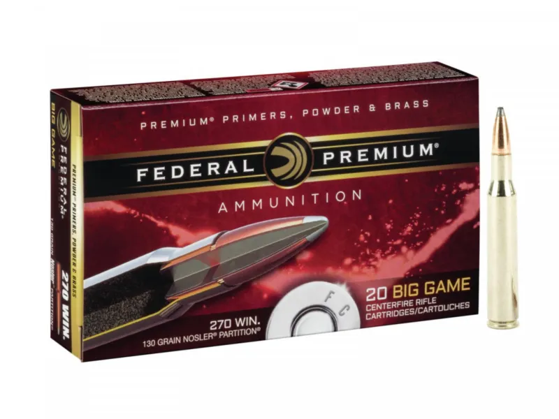 270Win Federal Premium Nosler Partition 130gr/8,42g