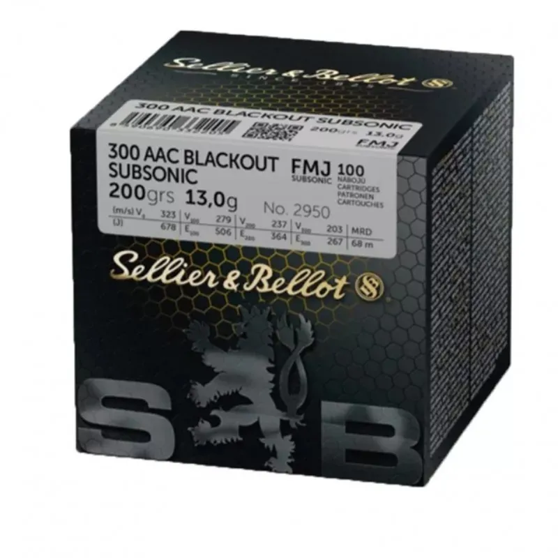 300 AAC S&B FMJ Subsonic 13,0g/200gr (100ks)