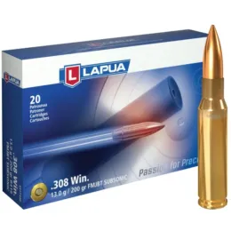 308W Lapua Subsonic 13,0g FMJBT