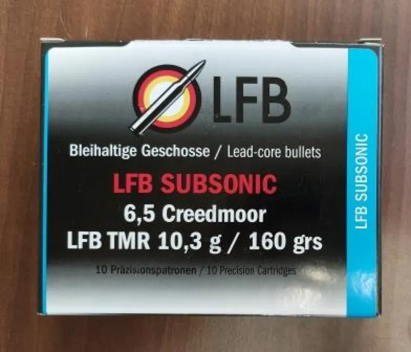 6,5 Creedmoor LFB Subsonic TMR 160gr