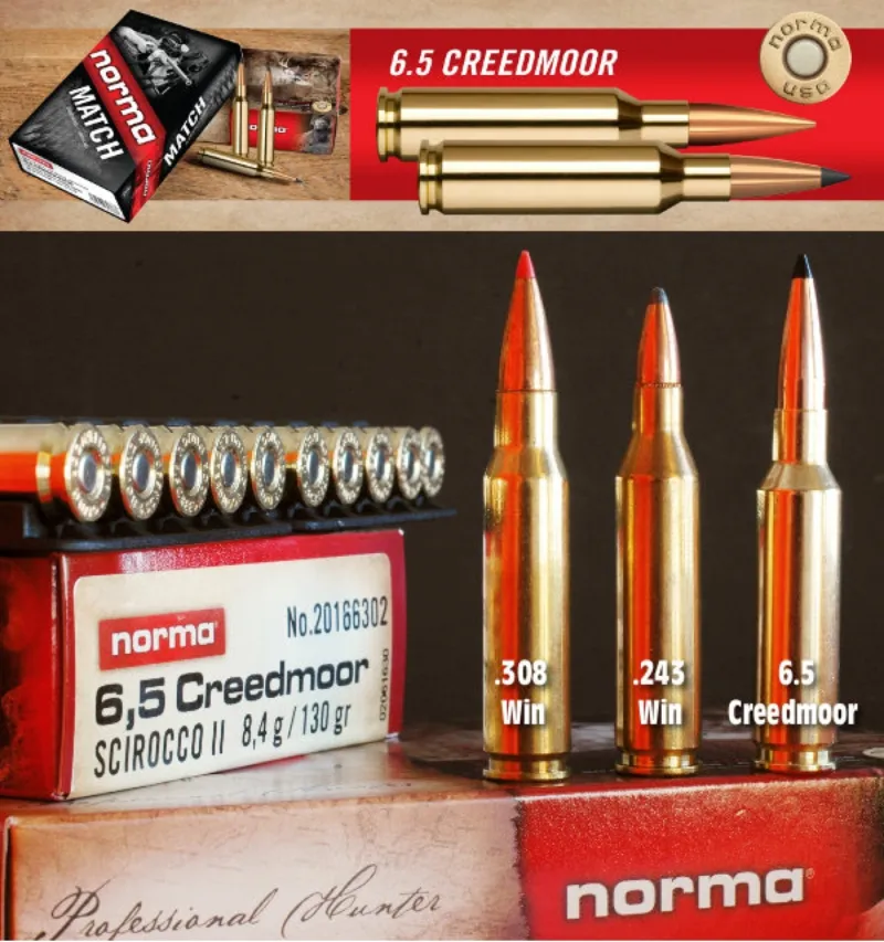 6,5 Creedmoor Norma Scirocco II 8,4g