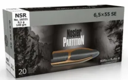 6,5x55 S&B NSR Nosler Partition 9,1g