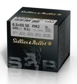 6,5x55 SE S&B FMJ 9,1g (50ks)