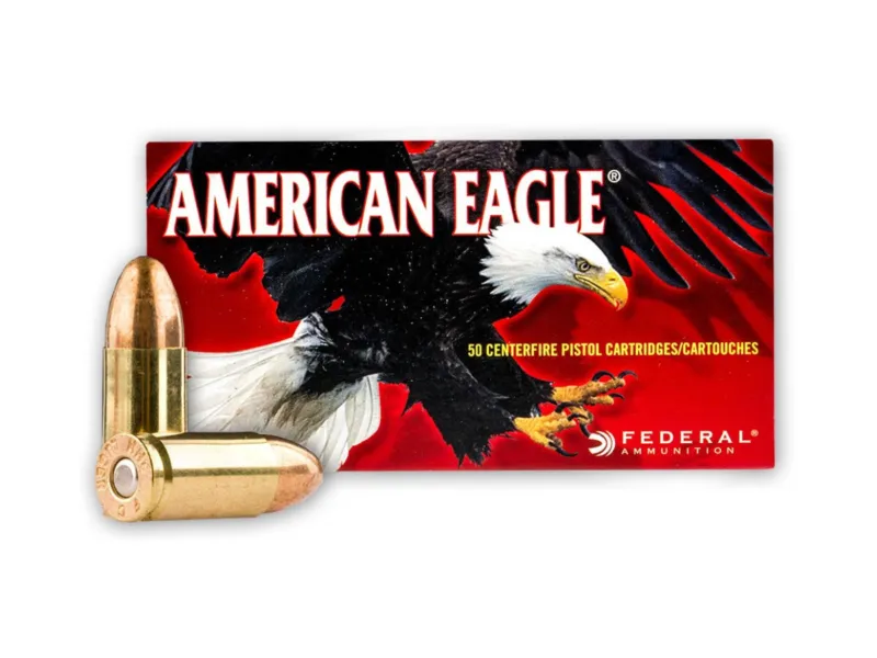 9mm Luger Federal American Eagle FMJ 124gr