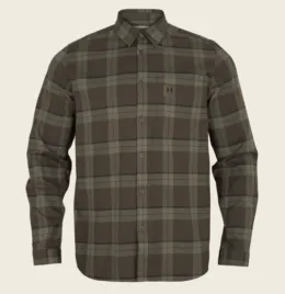 Härkila Fjell L/S Shirt, Green Check vadászing