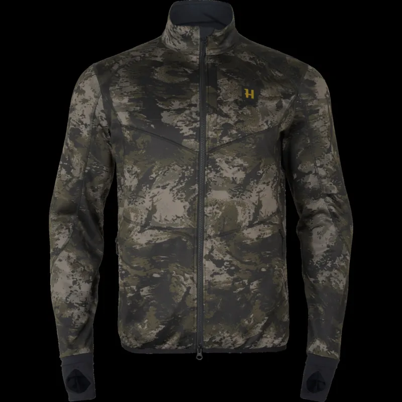 Härkila Noctyx Camo Full Zip Fleece Axis MSP Black fleece szvetter