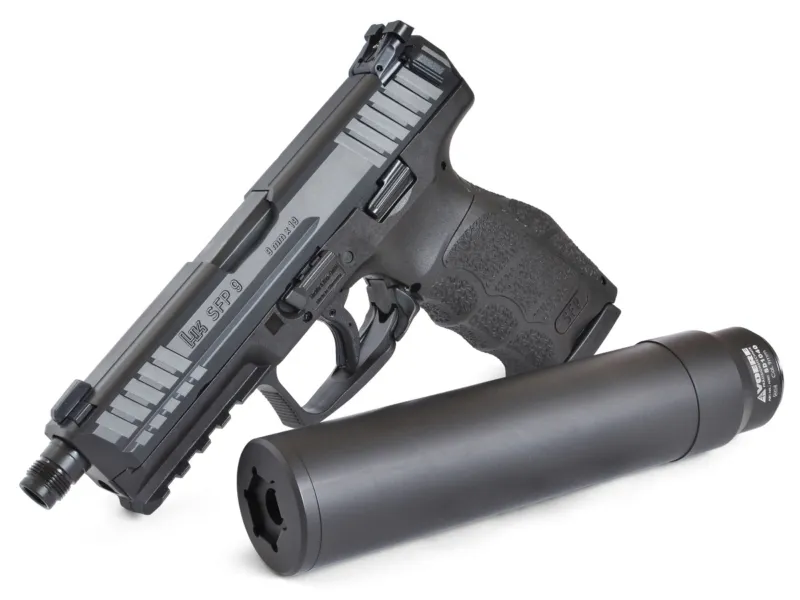 Akciový set HK SFP9 SD, kal. 9x19 + Tlmič Voere