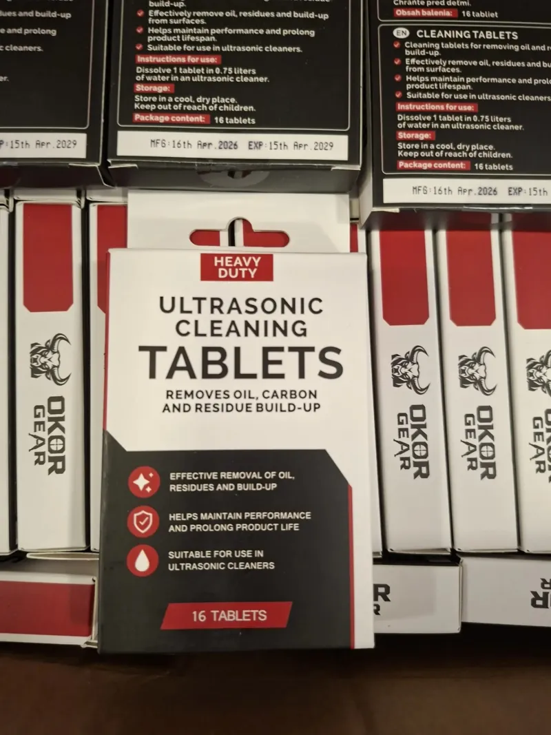 OKOR čistiace tablety pre ultrazvukové čistenie TLMIČOV, IDEÁLNE NA HLINÍK! (16 ks)