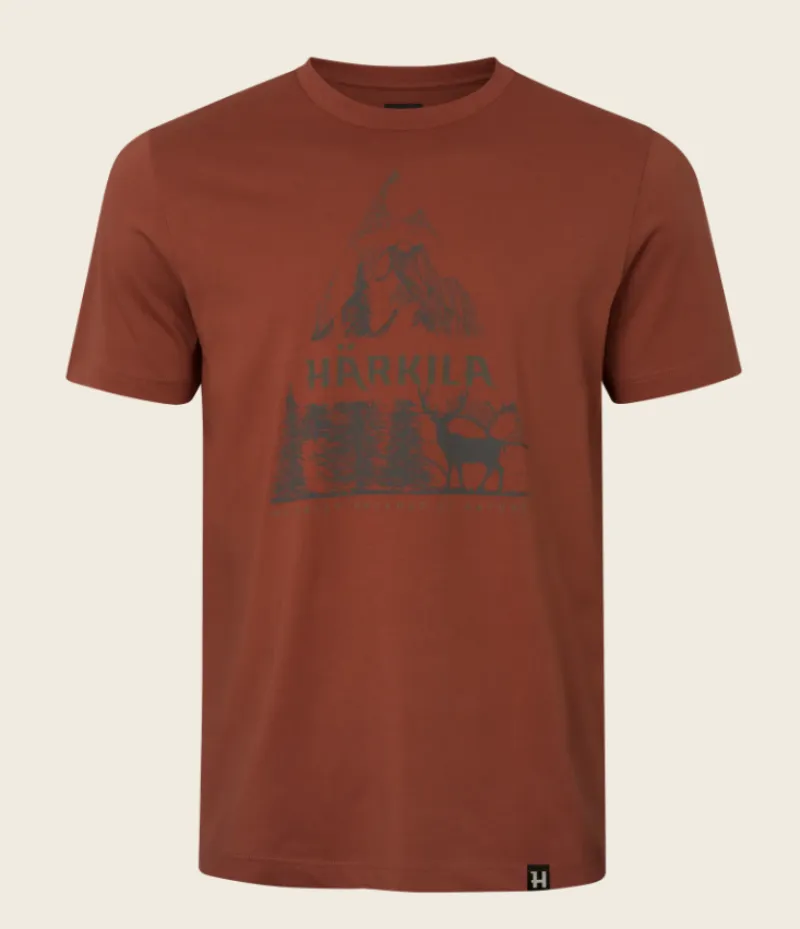 Härkila Nature S/S T-shirt Autumn Orange férfi póló