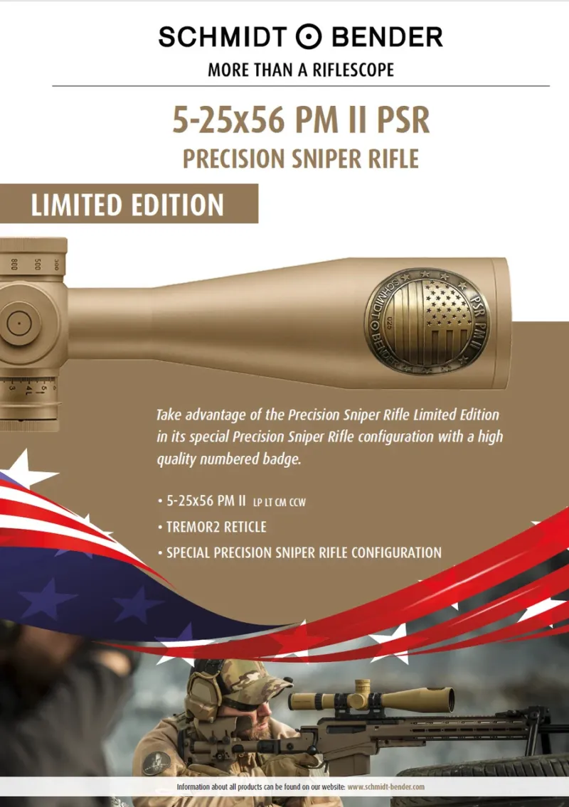 Schmidt&Bender PSR PM II 5-25x56 TReMoR2 Limited Edition