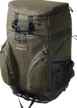 Batoh so stoličkou Härkila Metso Rucksack Chair Hunting Green, Melton Wool