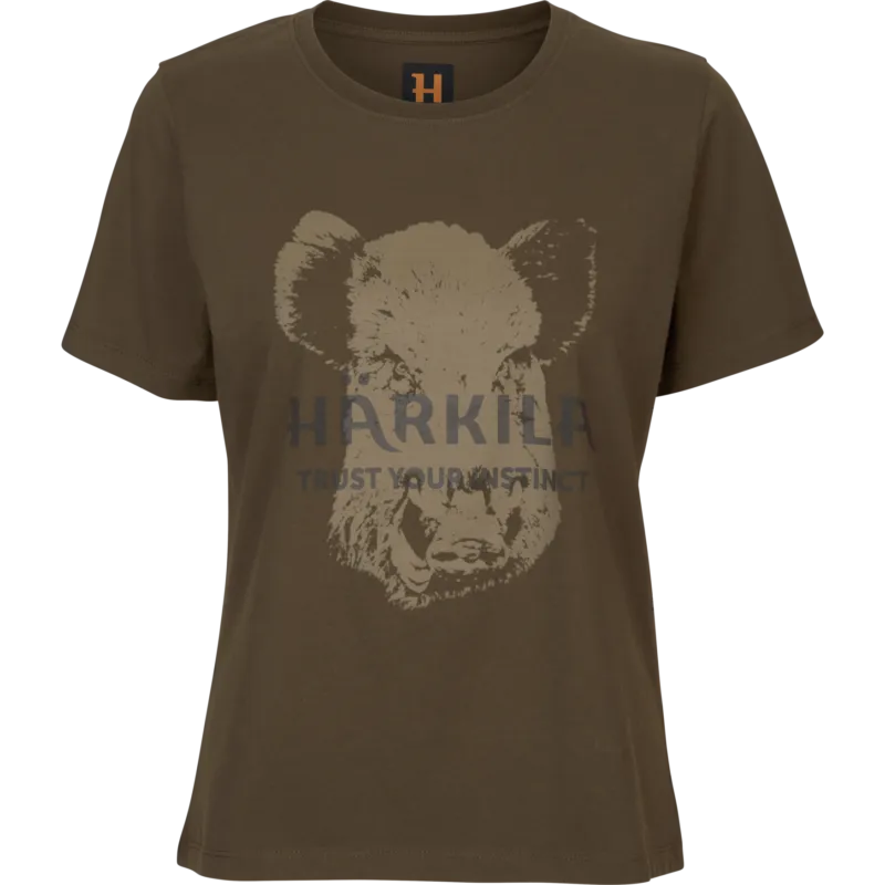 Dámske tričko Härkila Wildboar S/S T-shirt W Willow Green