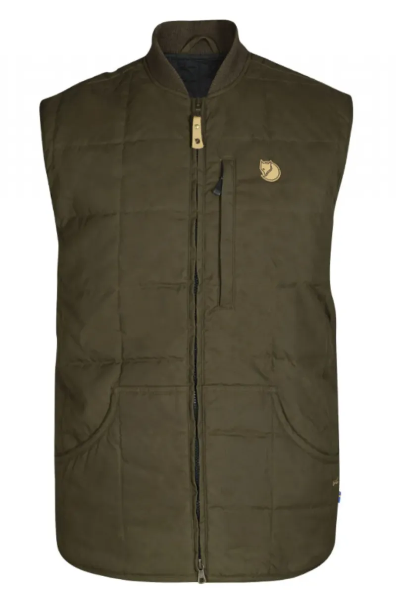 Fjäll Räven Grimsey Vest Dark Olive vadászmellény