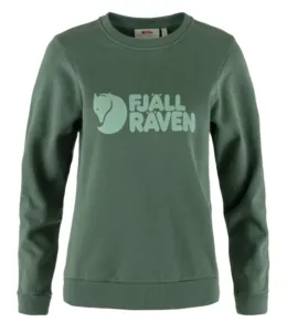 Fjäll Räven Logo Swater W (Deep Patina/Misty Green) női pulóver