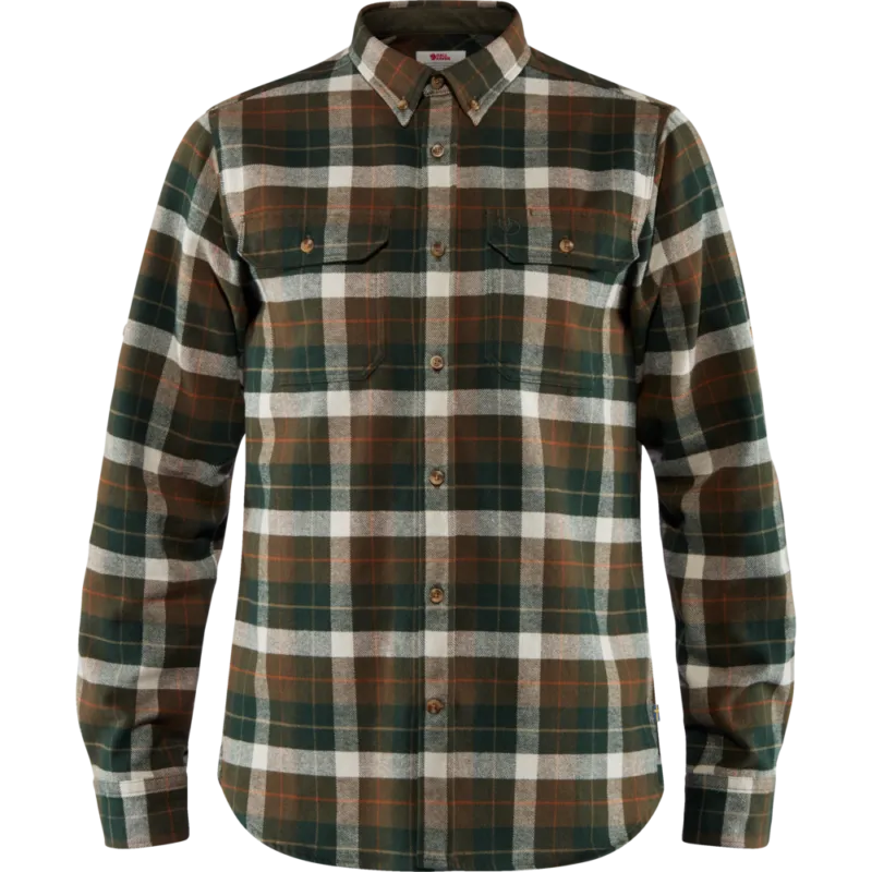 Fjäll Räven Singi Heavy Flannel Shirt Deep Forest ing