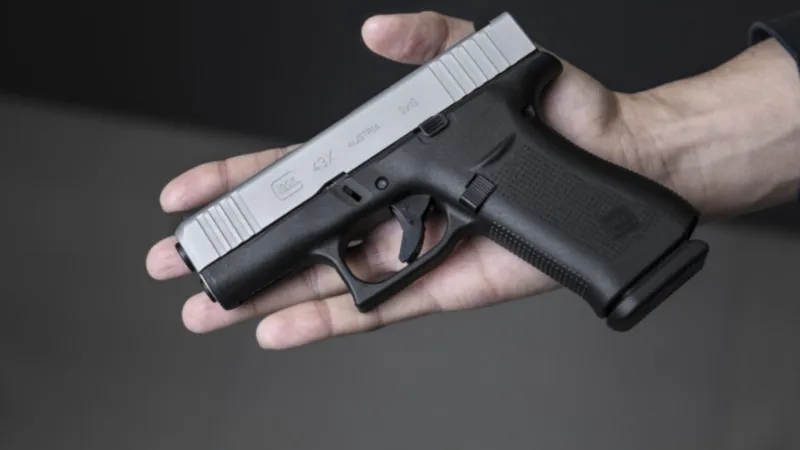Glock 43X Silver slide, 9x19