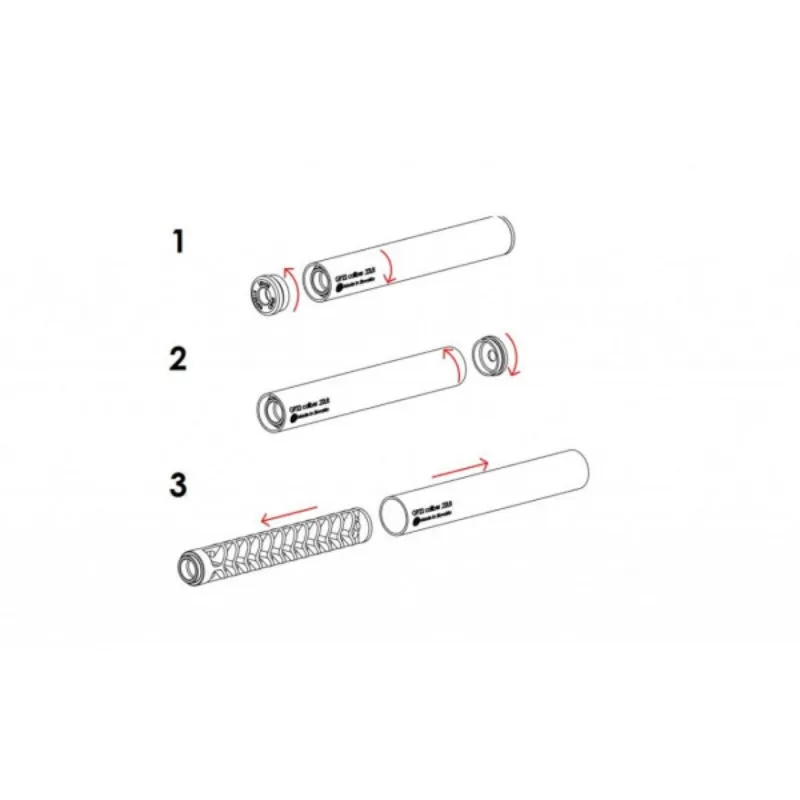 Grand Power hangtompító GP22 kal. 22 LR, 1/2x20 menet