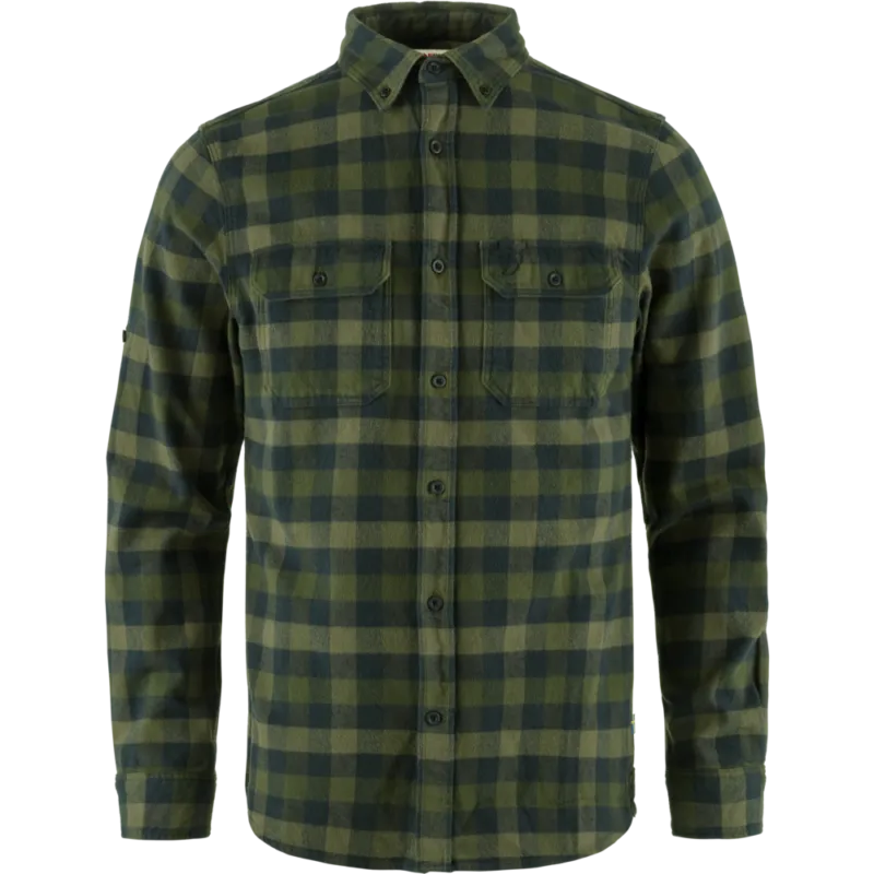 Fjäll Räven Skog Shirt Deep Forest Laurel Green Slim Fit ing