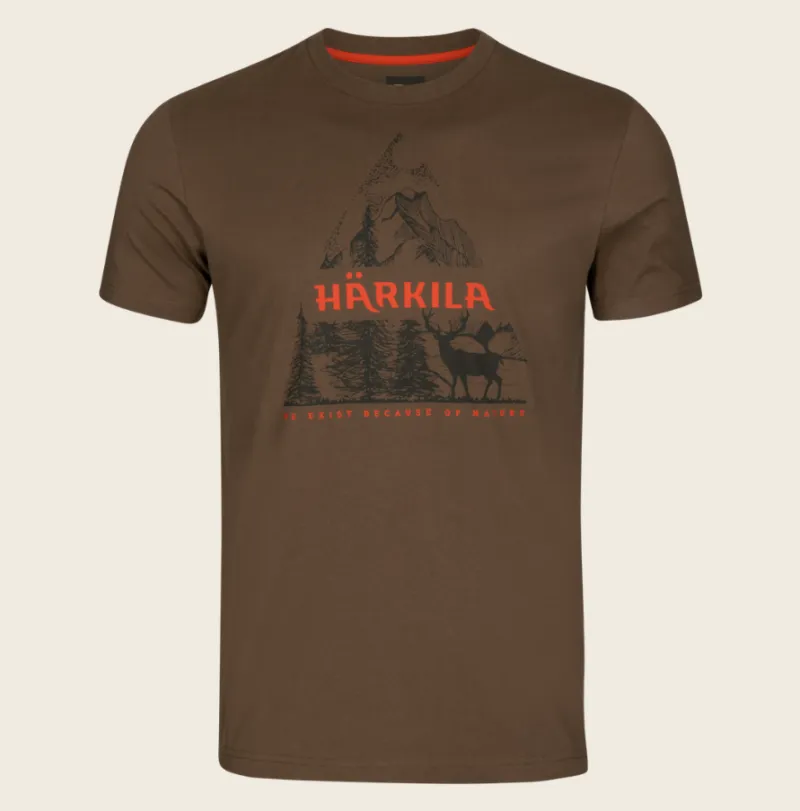 Tričko Härkila Nature S/S T-shirt Slate Black